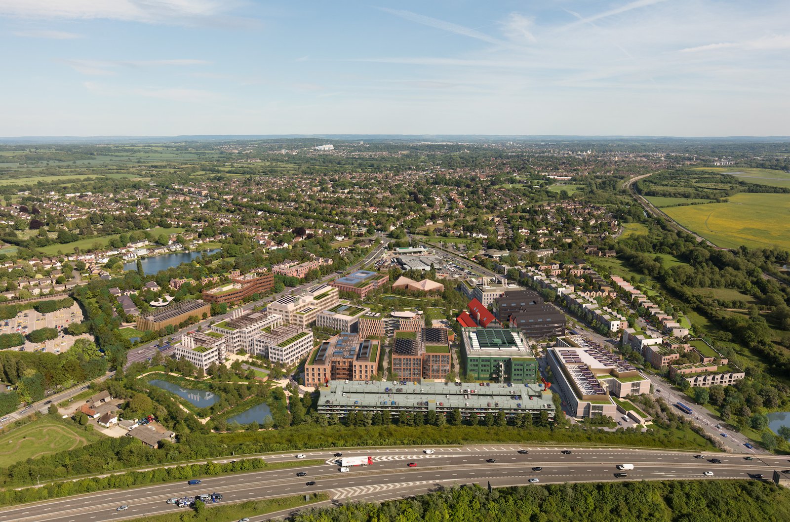 Oxford North innovation district under construction